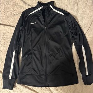 Nike Women's Black and White Bomber Jacket